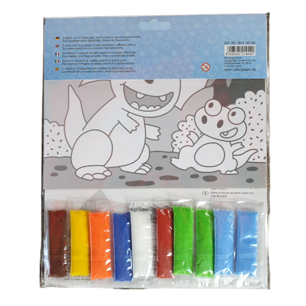 Ursus Sandbild "Dinosaurier"